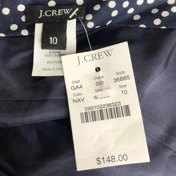 J. Crew Swirling Dots Dress- NEW - Picture 13 of 14